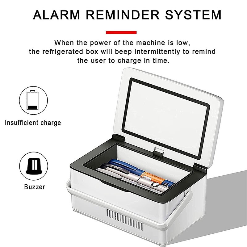 10200mAh Portable Insulin Cooler Case USB Rechargeable Mini Cold Box Drug Medicine Constant Temperature Refrigerator With Bag
