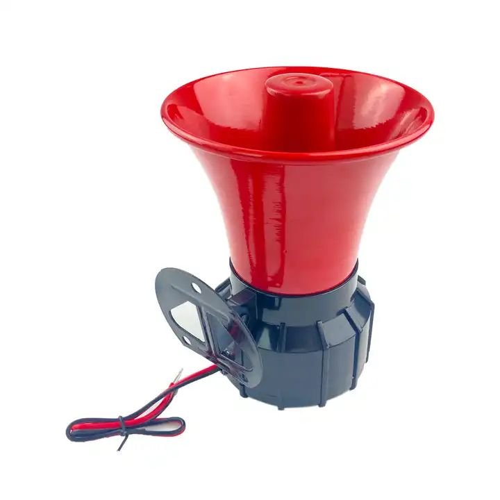 Wired Sirene 220v/12v 20w 1tone/6tone 130db Loud Siren Red Color Industrial Truck Car Alarm Electronic Siren Horn for Security