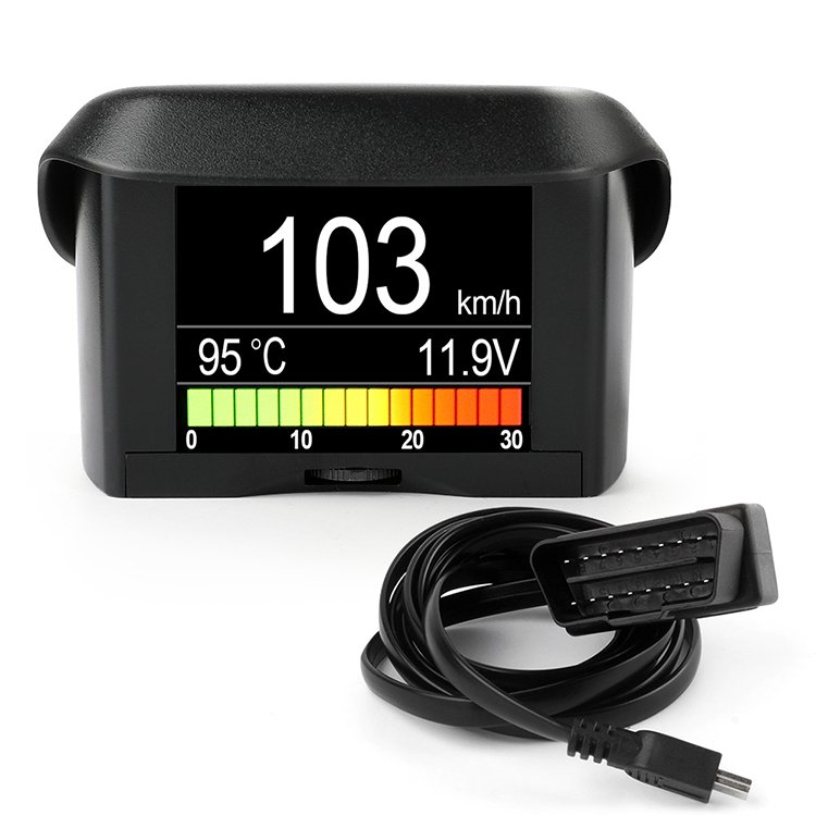 2025 Ancel A202 Car Head up Display Engine Diagnostic Instrument Speed and Water Temperature Display Instrument