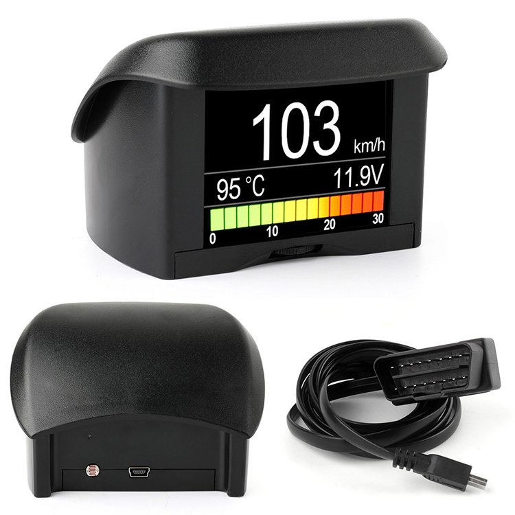 2025 Ancel A202 Car Head up Display Engine Diagnostic Instrument Speed and Water Temperature Display Instrument