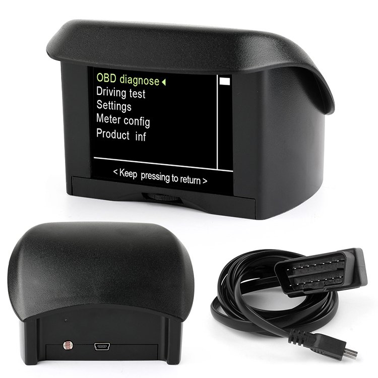2025 Ancel A202 Car Head up Display Engine Diagnostic Instrument Speed and Water Temperature Display Instrument