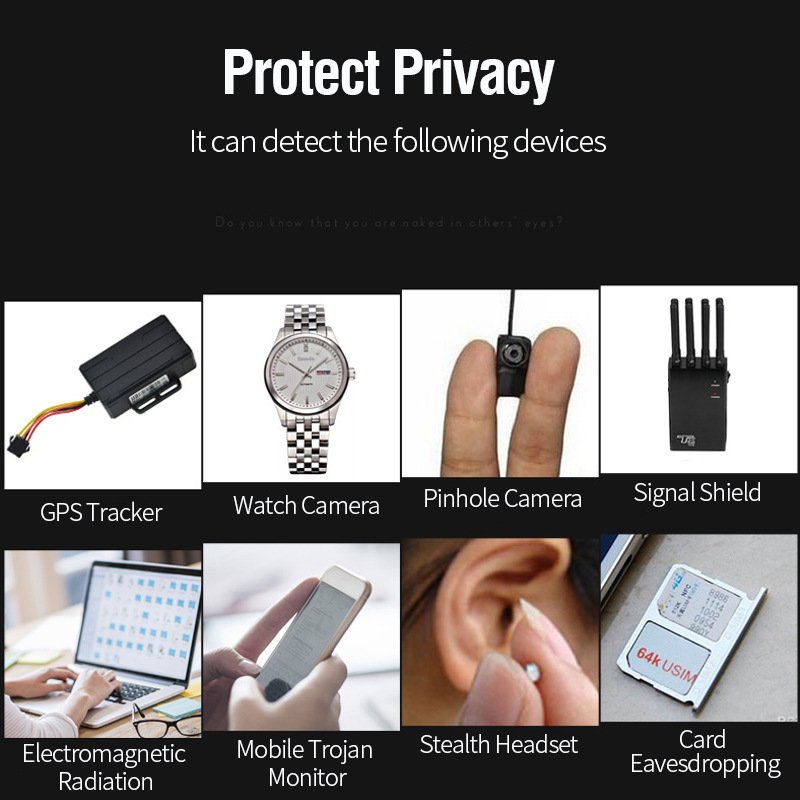 K18 K68 K18S Anti-Spy Signal Detector Car GSM Tracking Device Finder Radio Wireless RF Scanner Bug CCTV Hidden Camera Detector