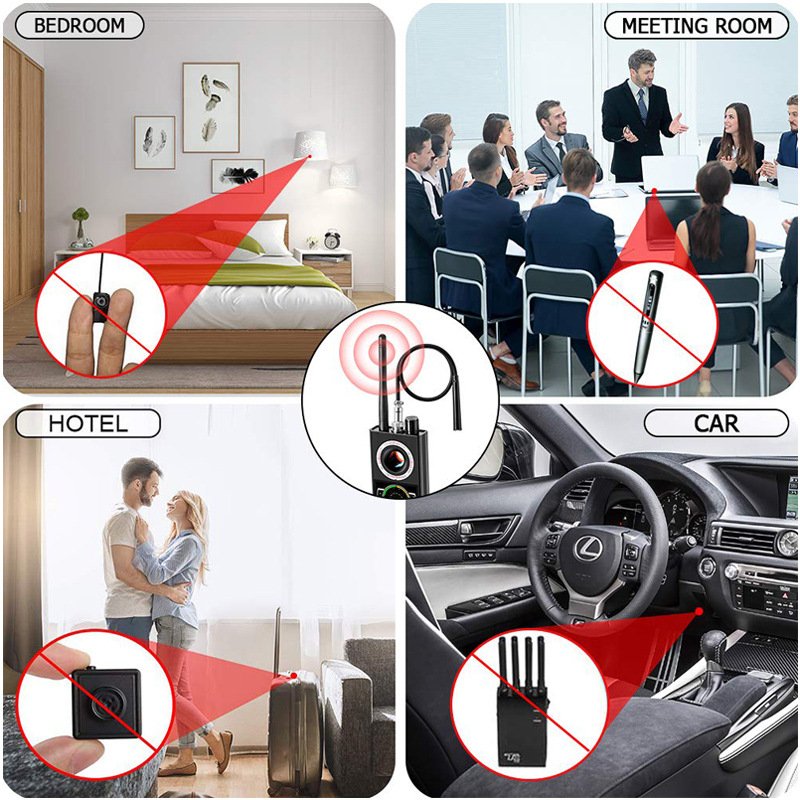 K18 K68 K18S Anti-Spy Signal Detector Car GSM Tracking Device Finder Radio Wireless RF Scanner Bug CCTV Hidden Camera Detector