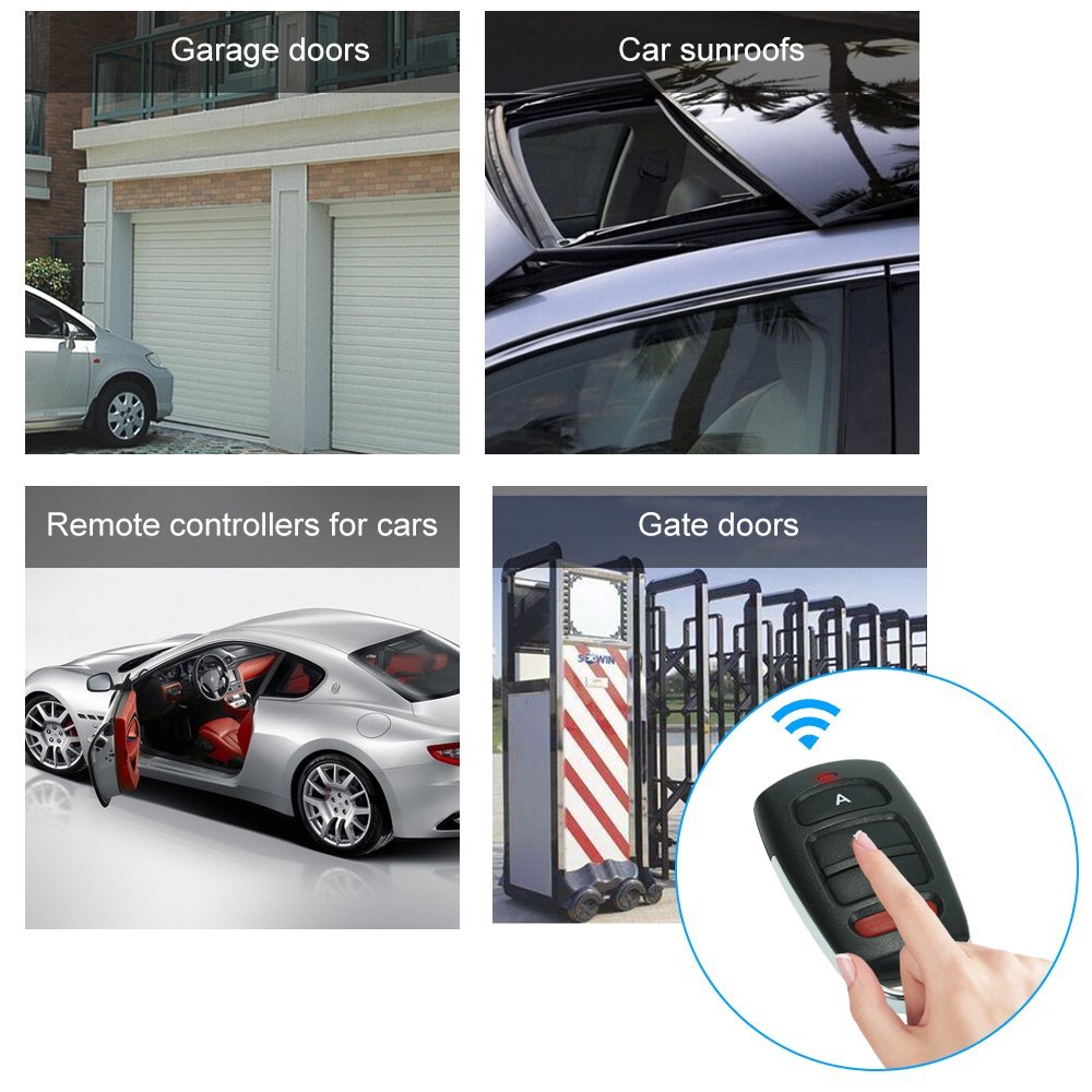 4 Buttons ABCD Button 433.92 mhz Remote Control Duplicator for Garage Door AG039