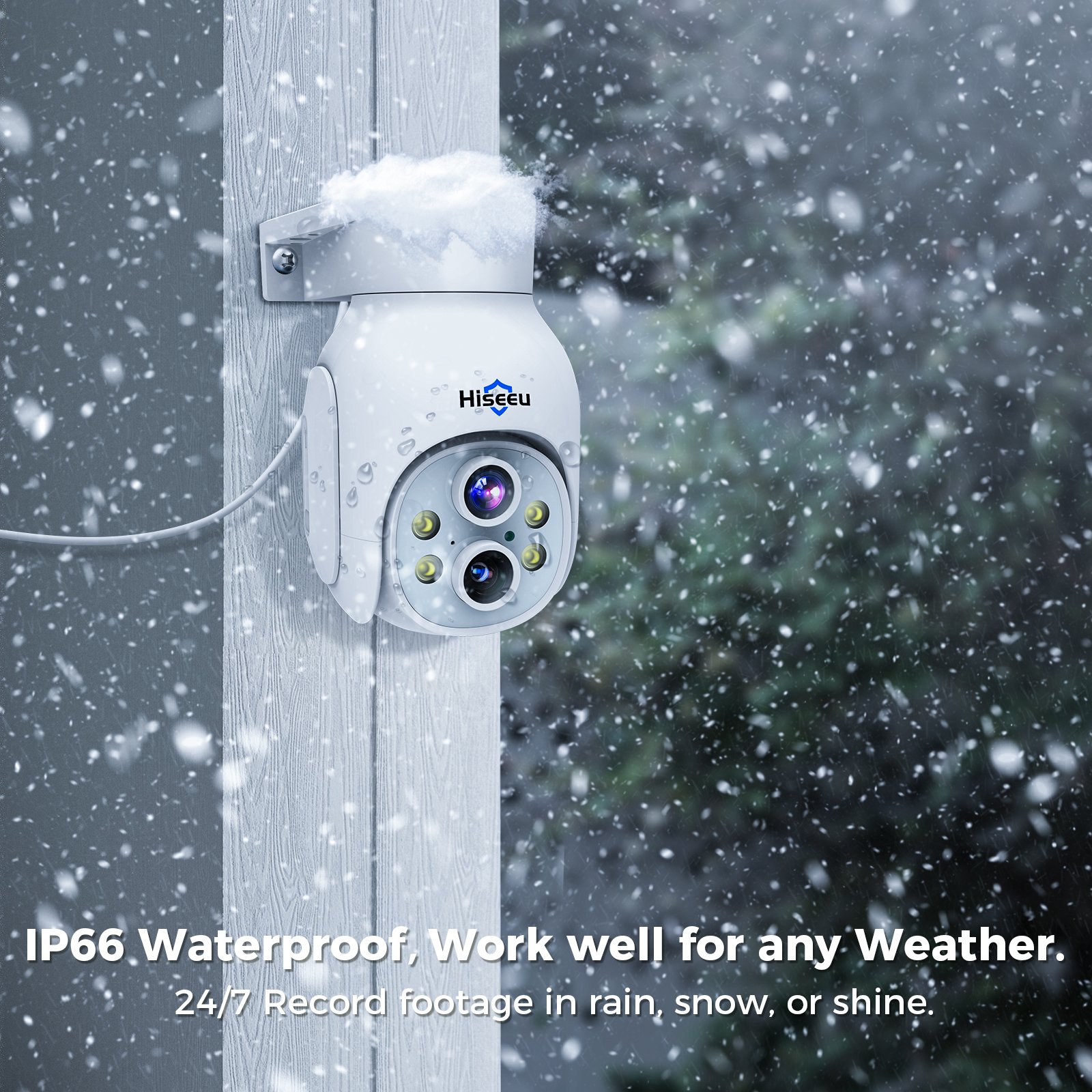 5X Optical Zoom 5MP 12 Inch Monitor Wireless Camera Kit Outdoor Home PTZ Security Camera System