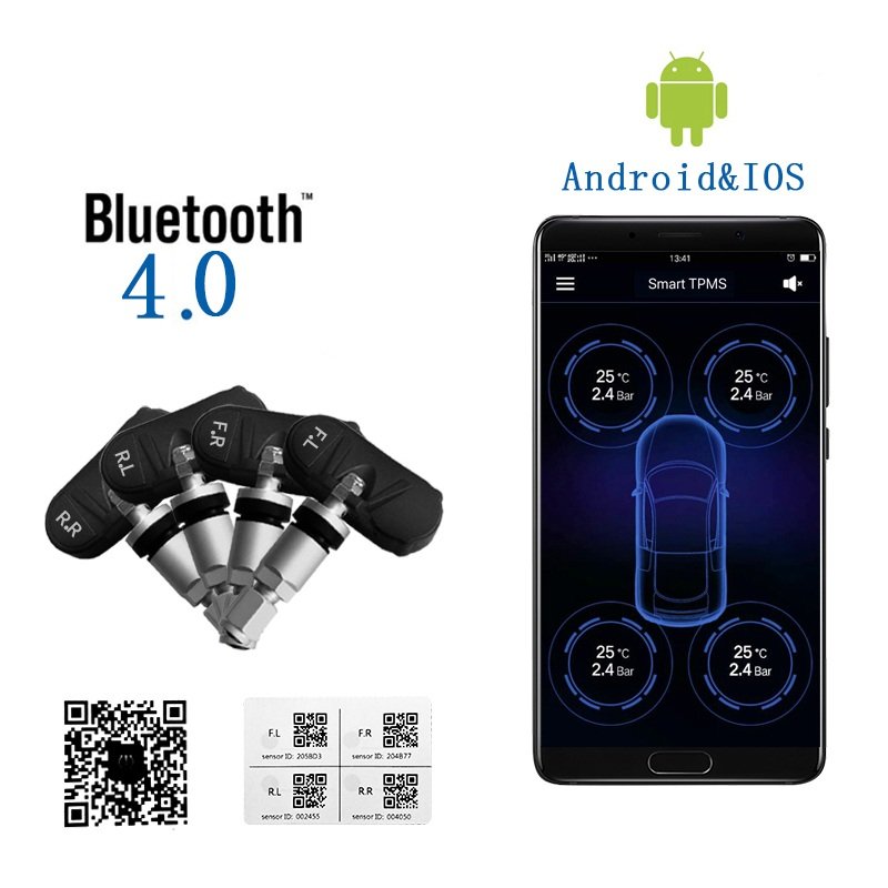Car TPMS Tyre Pressure Monitoring System App Control Digital Auto Security Alarm Systems