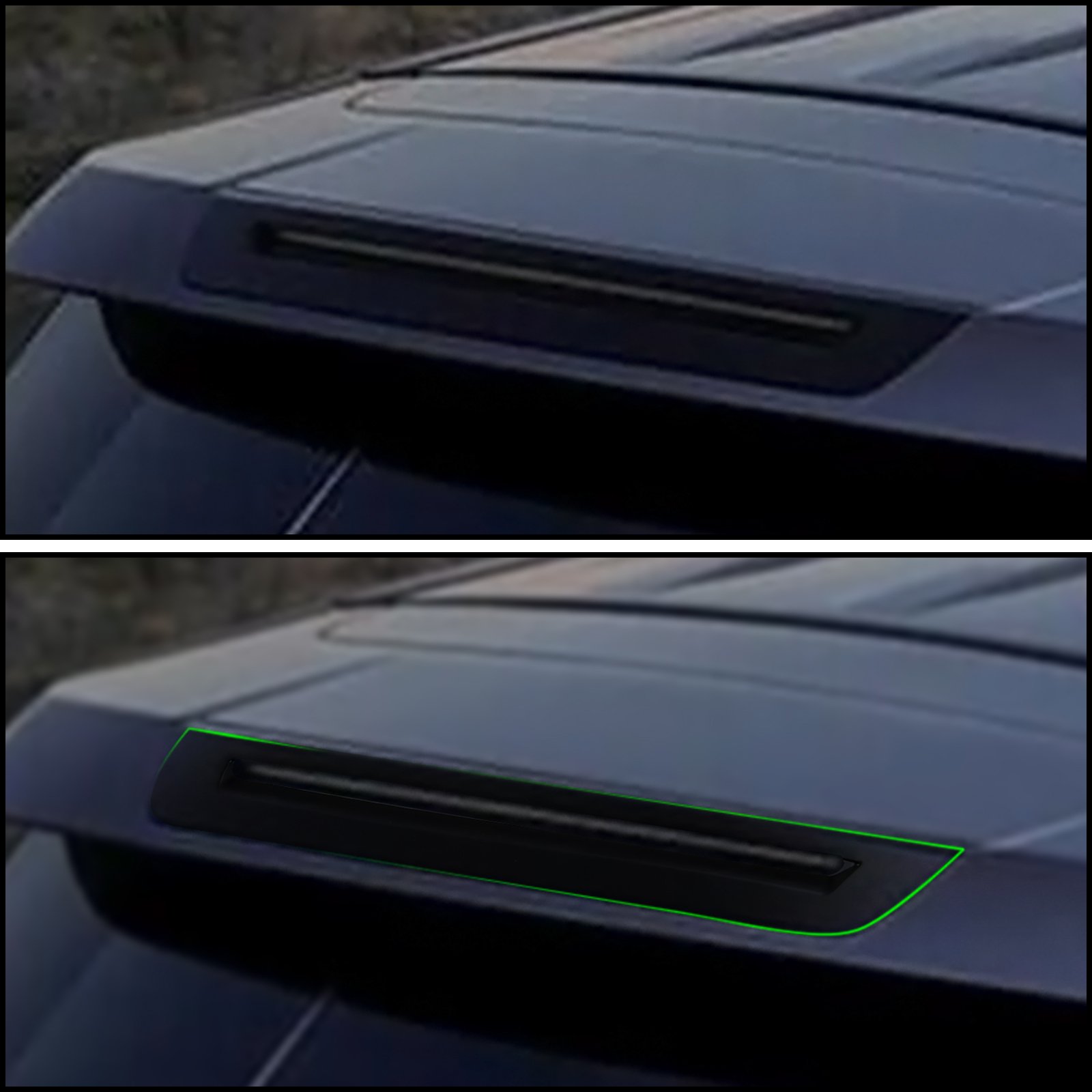 ABS Imitate Carbon Exterior Decoration Car Accessories Rear Brake Light Stoplight Cover Trims for SsangYong Torres 2022