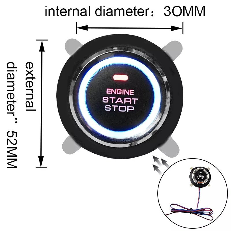 Car Lock One Key Start System Engine Ignition System 12V Automatic Alarm System