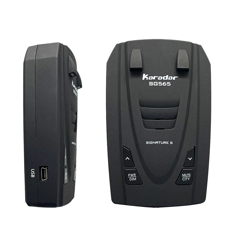 Karadar SG565 English Menu Car Radar Detector Signature Antiradar Detector LED Anti Car Speed Alarm for EU, USA Korea, Asia