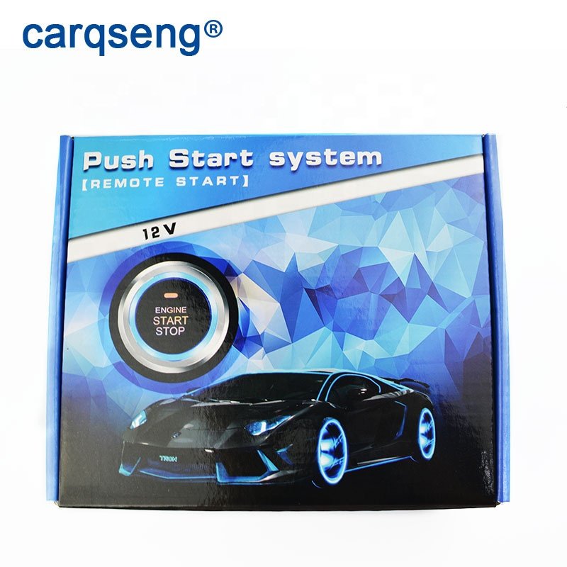 CARQSENG PKE Keyless Entry Push Button Start Stop Kit With Car Alarms Central Locking Anti-theft Kit for Toyota AGYA (B1_) 86