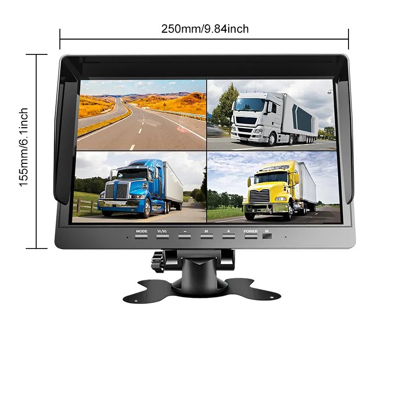 PZ 1080P Waterproof Backup Camera 10 Inch Parking Assistance Monitor BSD Alarm Truck Van Car Blind Spot Monitoring System
