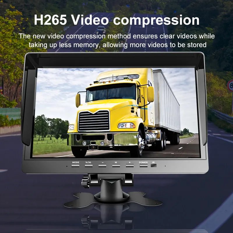 PZ 1080P Waterproof Backup Camera 10 Inch Parking Assistance Monitor BSD Alarm Truck Van Car Blind Spot Monitoring System