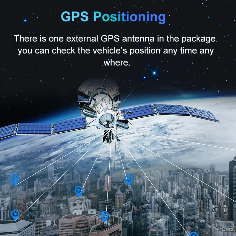 4G Android9.0 Hidden Driving Recorder 1080P hd Car Black Box Remote Monitoring APP Alarm Front and Rear Dash Cam