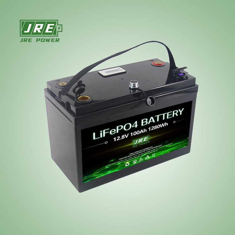 100ah 12v Low Self-Discharge & Light Weight up to 6000+ Cycles with Built-in 100A BMS Perfect for RV Marine Home Energy