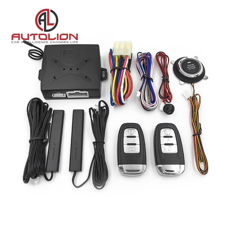 Universal Car Smart Anti-theft Push Button Starter Kit Keyless Entry Engine Start Alarm System 6mA 433MHZ Remote Starter