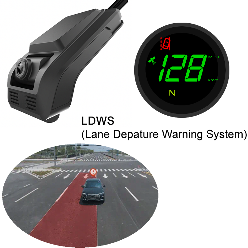 Universal Head up Display ADAS GPS Speedometer for Car with Internal Navigation Working in Tunnel/Underground