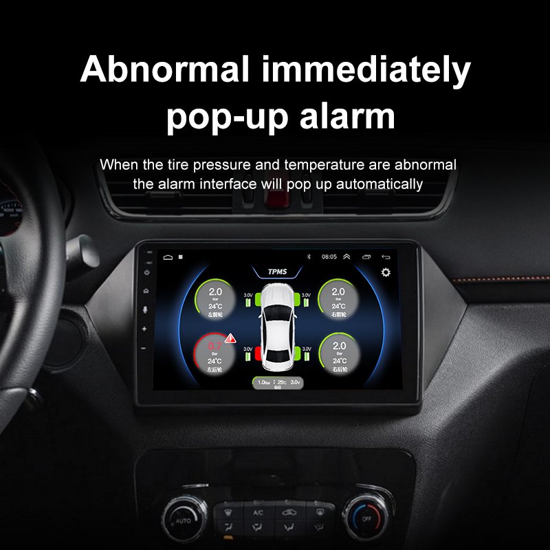 TPMS Android Bluetooth-compatible Tire Pressure Monitor System for Car Wheel with Internal Sensor