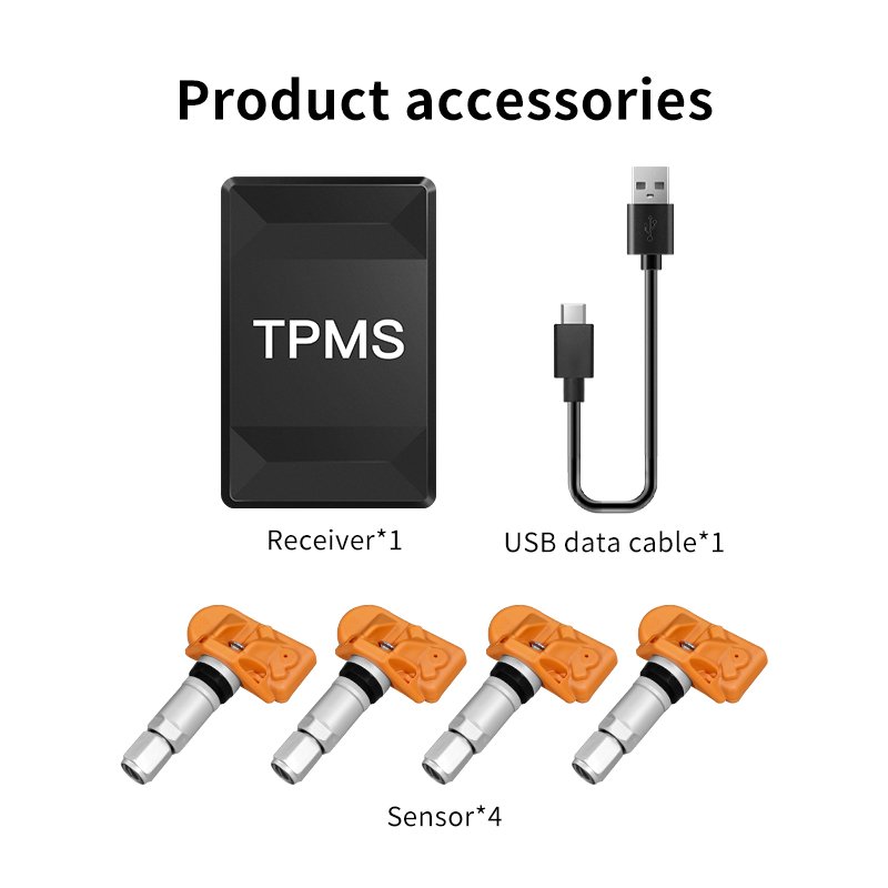 TPMS Android Bluetooth-compatible Tire Pressure Monitor System for Car Wheel with Internal Sensor