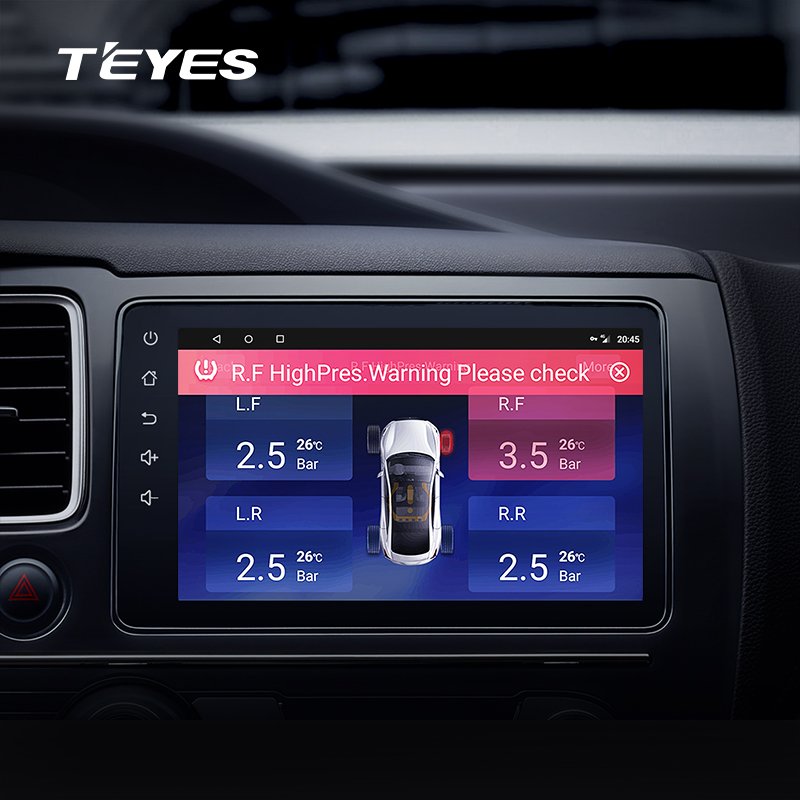 Teyes TPMS Car Auto Wireless Tire Pressure Monitoring System for Car Dvd Player Navigation