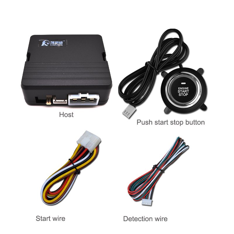 CARQSENG Button Starter Engine Keyless Entry Engine Smart One Key Start Stop Ignition Switch Push Button Start System for Car