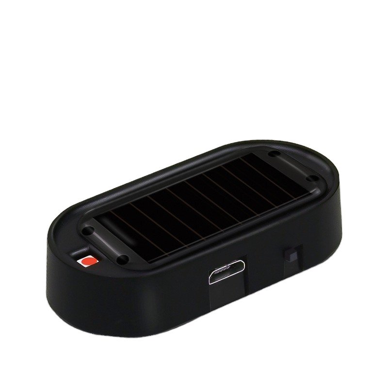 Universal Anti-Theft LED Sensor Light Interior Modification Car Alarm Warning with Solar Simulation ABS Material Flashing Light