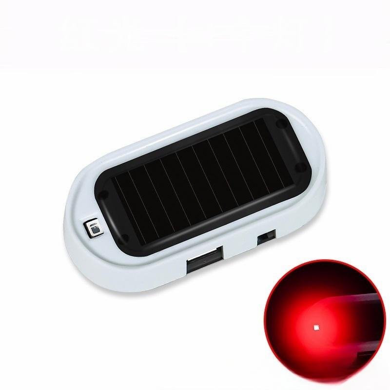 Universal Anti-Theft LED Sensor Light Interior Modification Car Alarm Warning with Solar Simulation ABS Material Flashing Light
