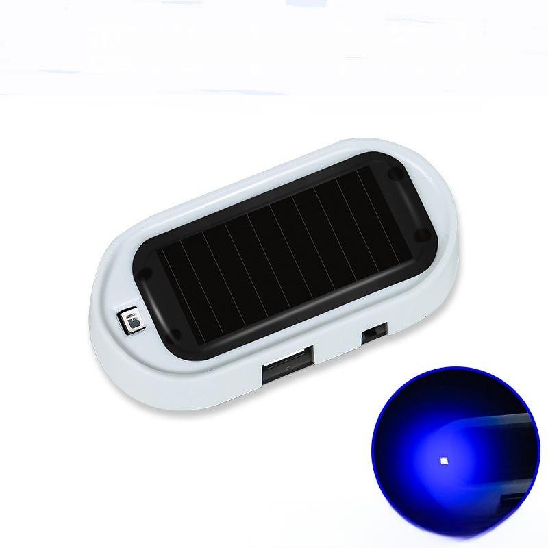 Universal Anti-Theft LED Sensor Light Interior Modification Car Alarm Warning with Solar Simulation ABS Material Flashing Light