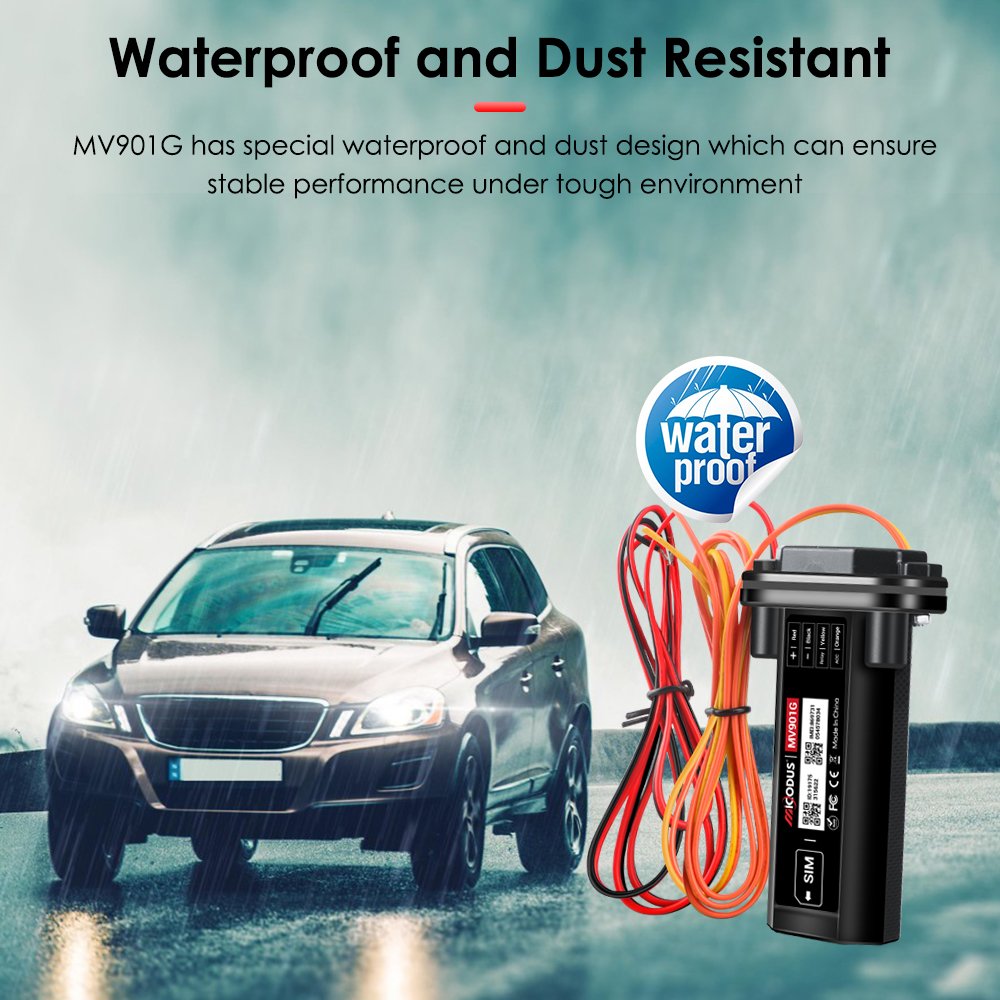 Micodus MV901G Real Time Location IP65 Waterproof 4G Gps Device Motorcycle Tracker Cut Off Engine Car Gps Vehicle Tracking