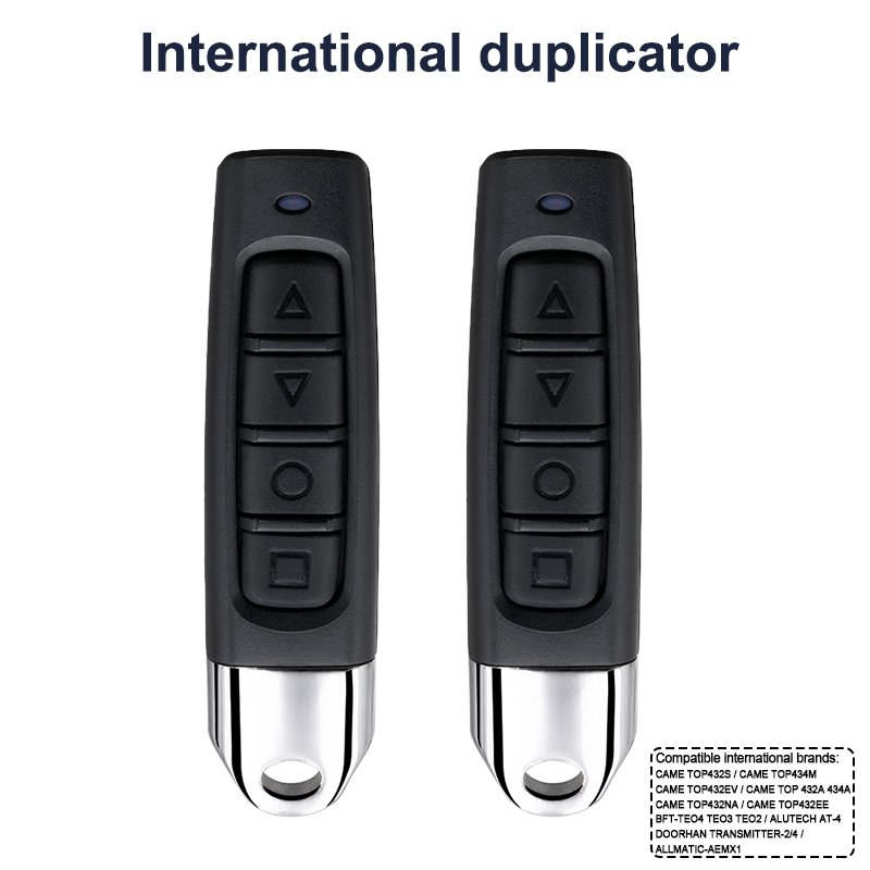 Wireless 433mhz Learning Code Garage Door Clone Remote Control 4 Channel Command Remote Control Duplicator