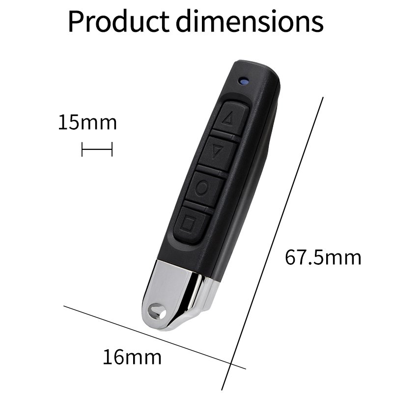 Wireless 433mhz Learning Code Garage Door Clone Remote Control 4 Channel Command Remote Control Duplicator