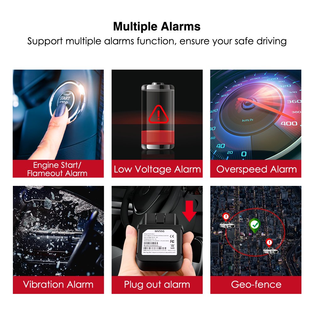 Plug and Play Micodus MV55G ACC Detection Canbus Diagnostic Mini Obd Ii Vehicle Obd2 Gps Tracking Device 4G Car Obd Tracker Gps