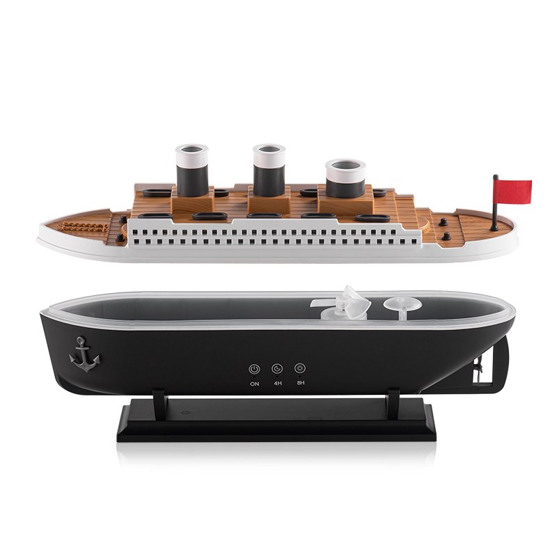 Luxury Ocean Liner Electric Aroma Air Humidifier Cruise Ship Model Aromatherapy Diffuser for Home Room Decorate Home Appliances