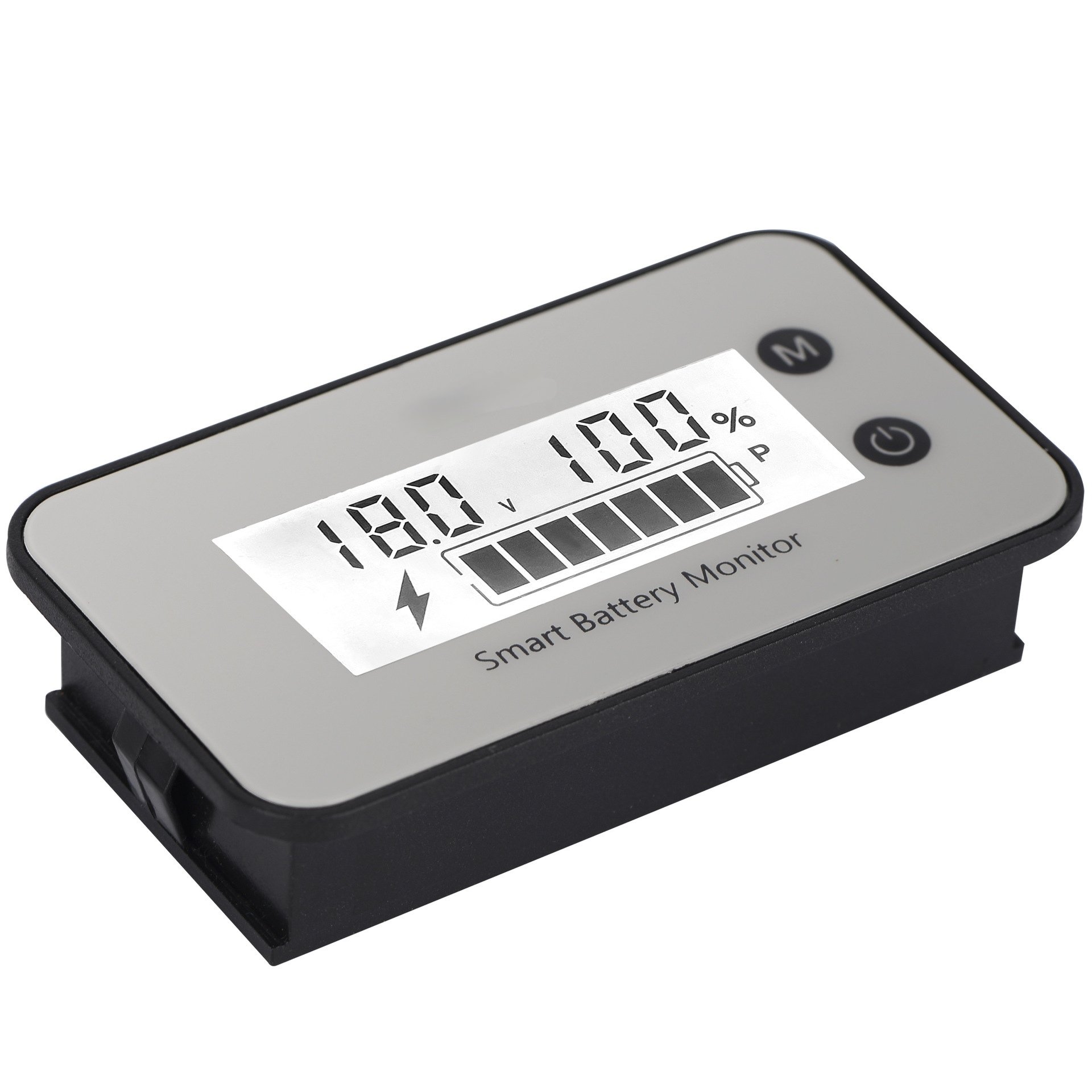 IPX7Waterproof Battery Monitor Tester Colorful Screen Display 7-100V Lithium Battery Voltage Detection Tester DC Battery Monitor