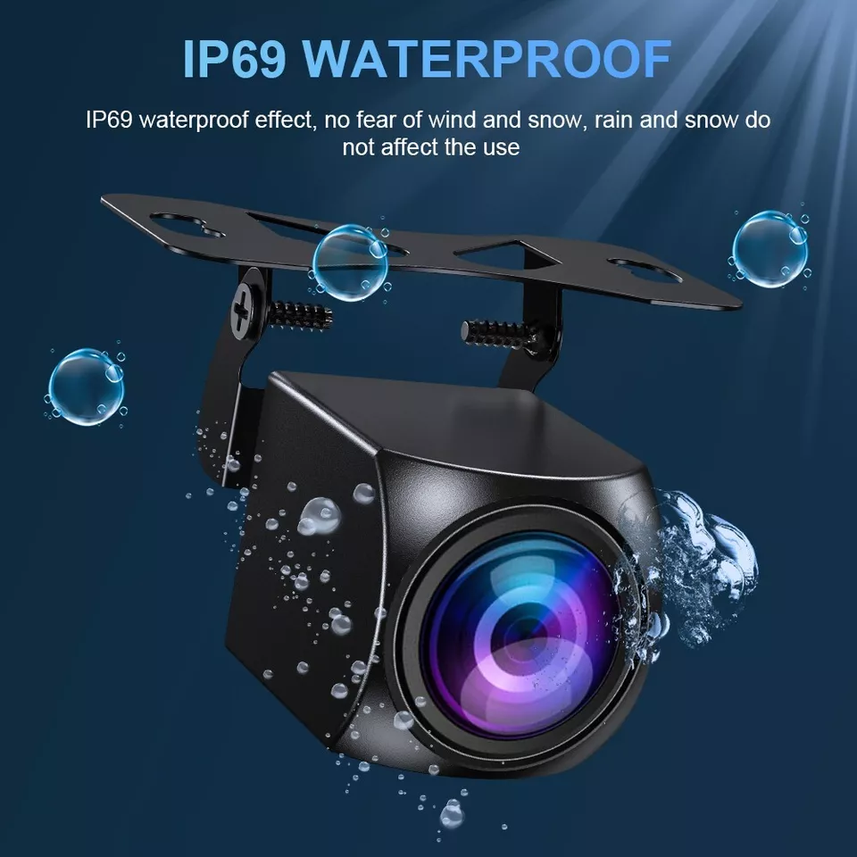 Car Rearview Camera AHD 1080P Radar Alarm WaterProof 170 Wide-Angle Reverse Backup AI Smart Camera for Car Accessories