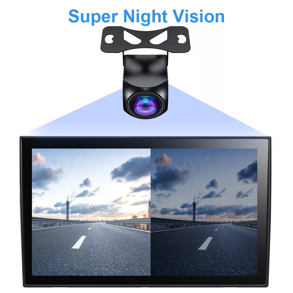 Car Rearview Camera AHD 1080P Radar Alarm WaterProof 170 Wide-Angle Reverse Backup AI Smart Camera for Car Accessories