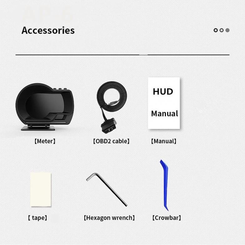 Auto Head up Display OBD2+GPS Digital Speedometer Alarm Water Oil Temp RPM Diagnostic Tools Smart Gauge Hud Display for Car