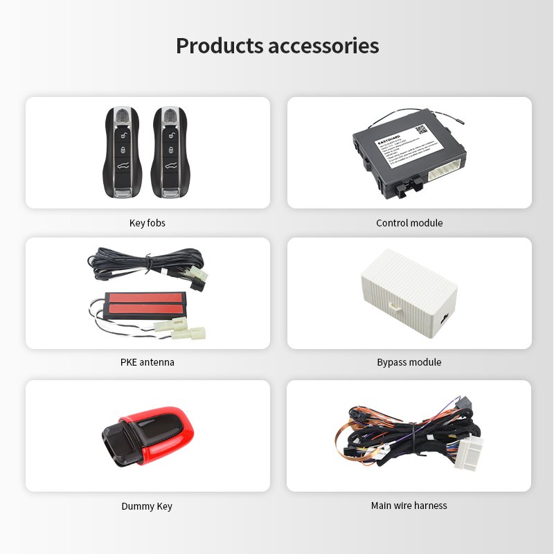 EASYGUARD CAN BUS Remote Starter PKE Kit Fit for 911/718/ 981/ Boxter/ Macan/ Panamera/ Cayenne Proximity Lock Unlock