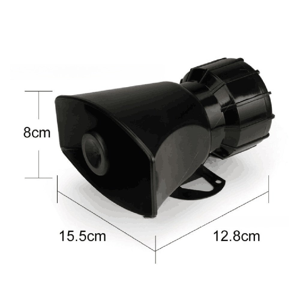7-Tone Siren With PA Function and Alarm for Cars and Motorcycles (12V)