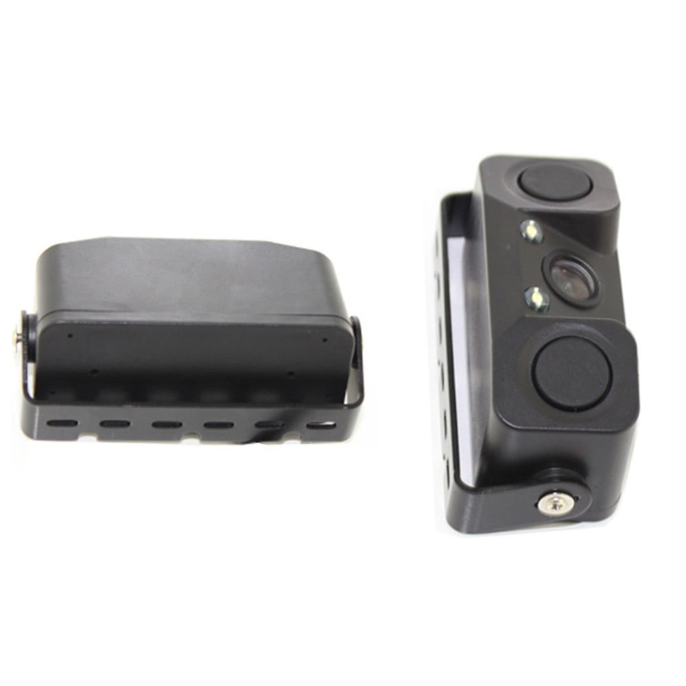 3 in 1 Car Parking Sensor Car Reverse Backup Rear View Camera with 2 Radar Detector Sensors Indicator Buzzer Alarm Auto Camera