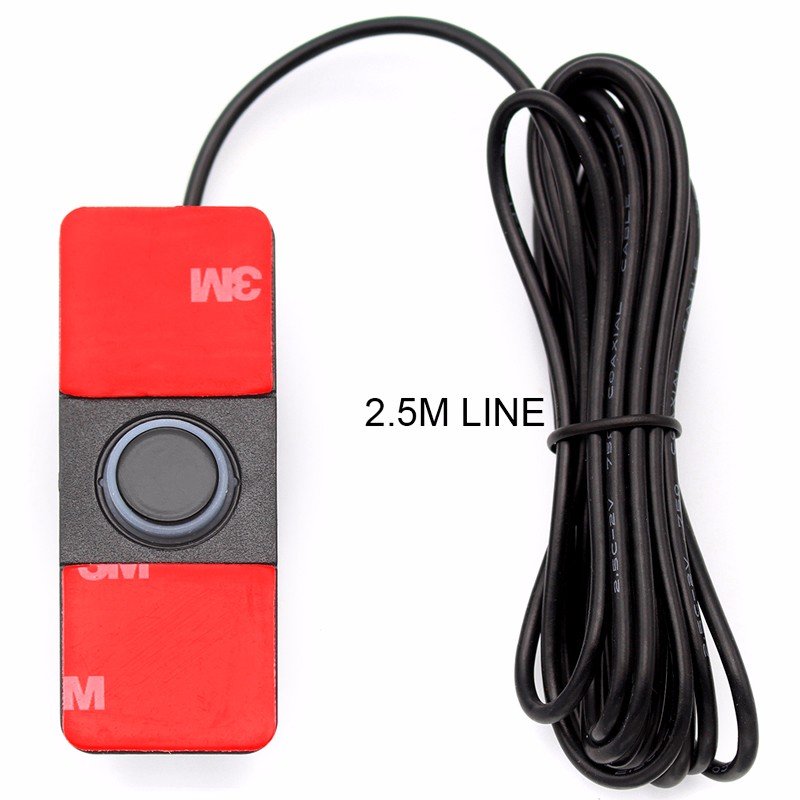 GreenYi Car Reversing Aid 4PCS 16mm Adjustable Flat Sensors Reverse Backup Radar Sensor Detector Sound Buzzer Alarm