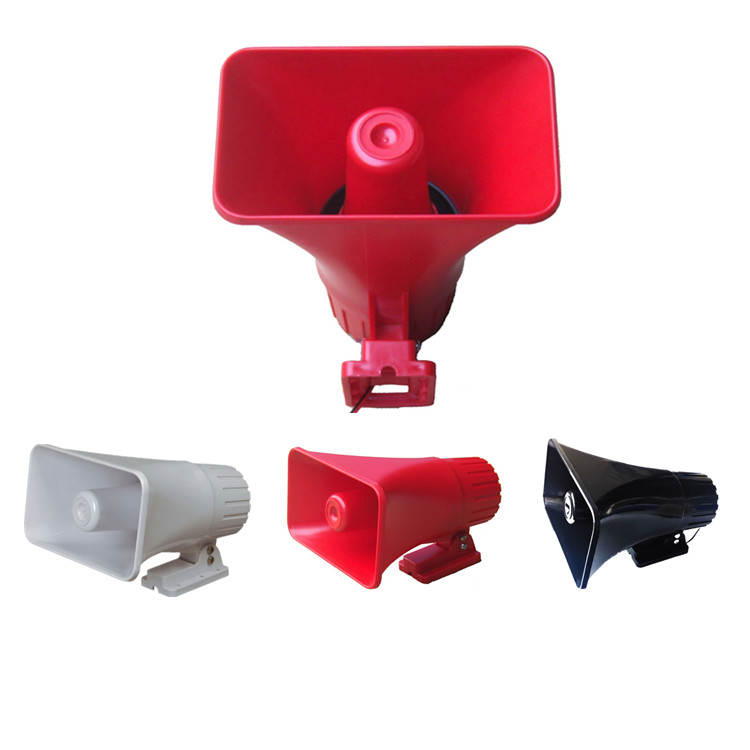 150dB White Electronic Alarm Siren Horn Indoor/Outdoor Security Siren 12V for Home Security System