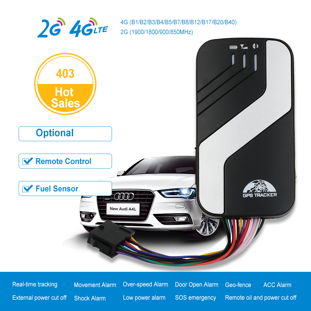 Waterproof Voice Monitoring Anti Theft SOS Alarm 4G GPS Tracker Bluetooth APP Gps Car Tracking Device APP Stop Engine