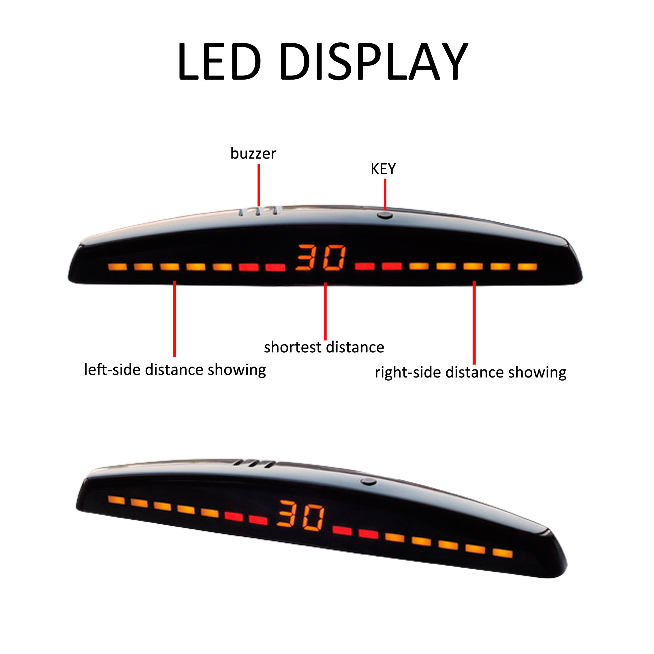 Car Parking Sensor Car Reversing Aid Reverse Camera Vehicle Parking Sensor LED Display Vehicle radar