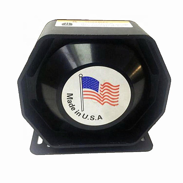 12V Siren Horn Loud Speaker 100W Safety Warning Alarm PA System Amplifier 12V or 24V DC 200-4500HZ 105-118db Plastic