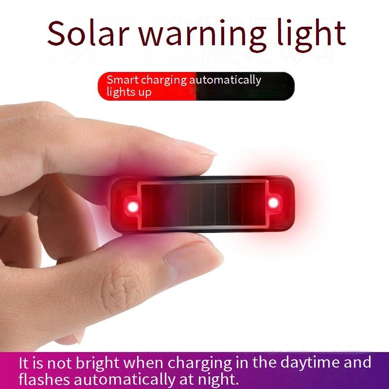 Solar Warning Light Car Alarm Flash LED Light Security System Anti-theft Solar Signal Warning Lights