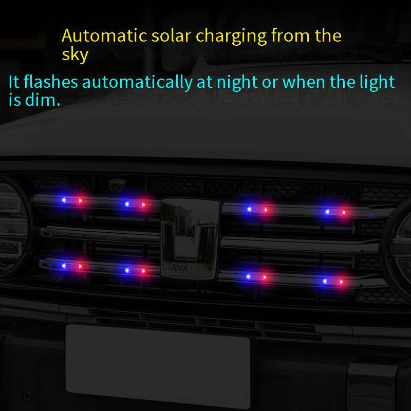 Solar Warning Light Car Alarm Flash LED Light Security System Anti-theft Solar Signal Warning Lights