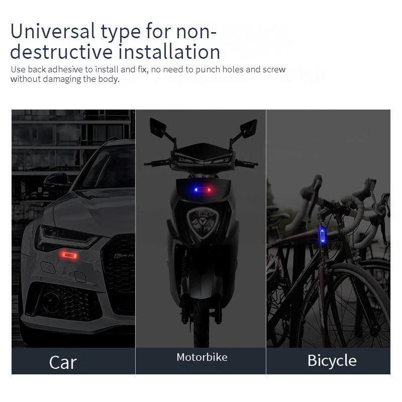 Solar Warning Light Car Alarm Flash LED Light Security System Anti-theft Solar Signal Warning Lights
