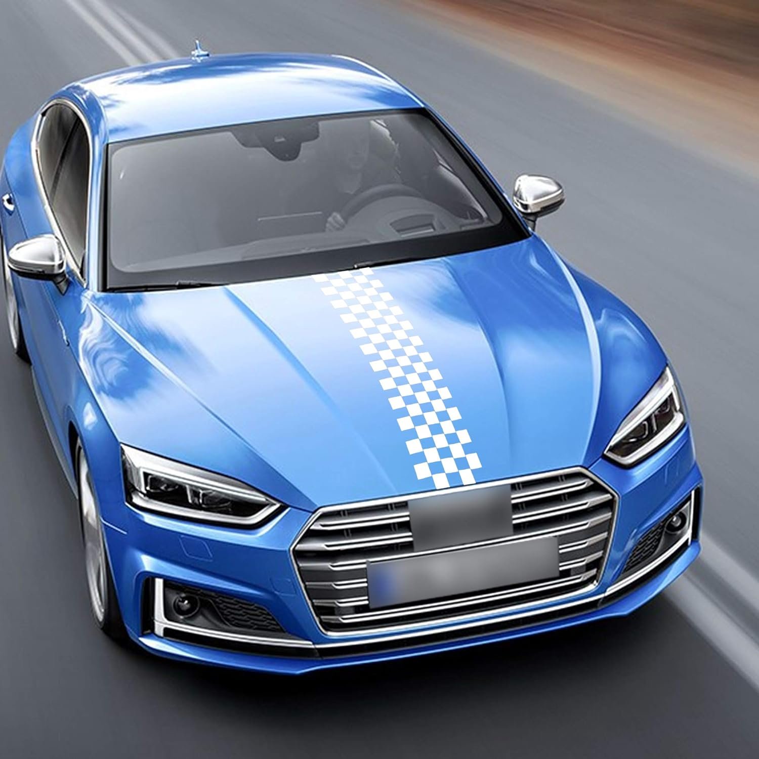 Hood Stripe Sticker for Car Auto Racing Body Side Stripe Decal for Car Skirt Roof Hood Bumper Stripe Decals