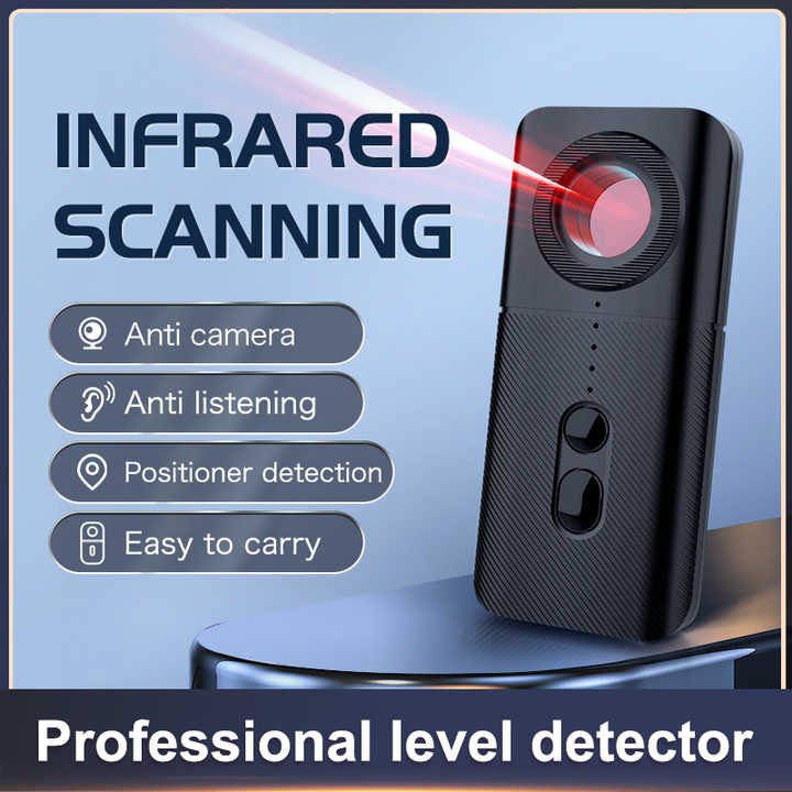 T3 Handheld Anti-Spy Anti-Candid Anti-Positioning Lens Detector Personal Alarm for Candid Camera Detection GPS signal Detector
