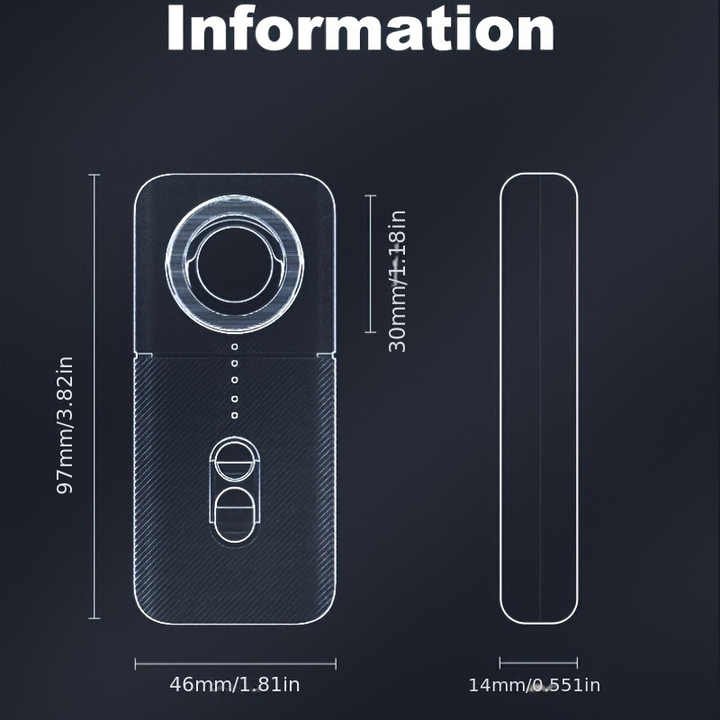 T3 Handheld Anti-Spy Anti-Candid Anti-Positioning Lens Detector Personal Alarm for Candid Camera Detection GPS signal Detector